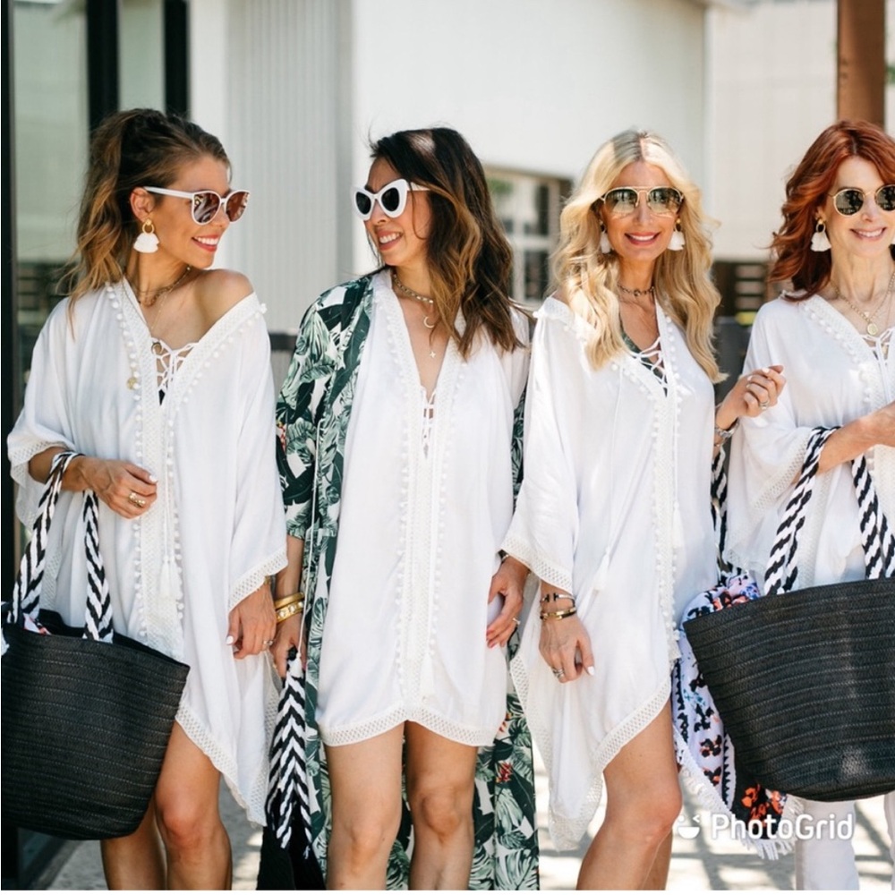 Black and White Rachel Zoe designer Beach bag tote - Picture 5 of 8